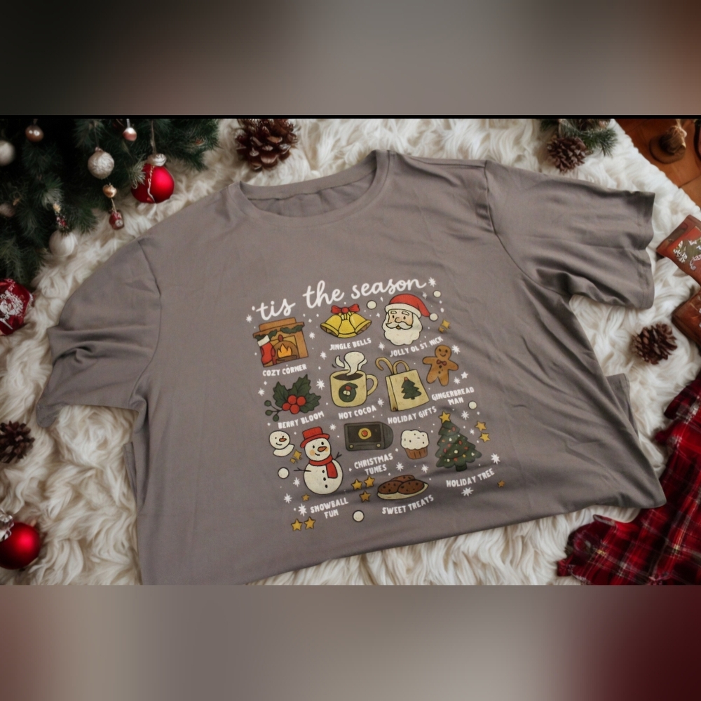 ’Tis the Season Christmas Tee — Frosted Cocoa